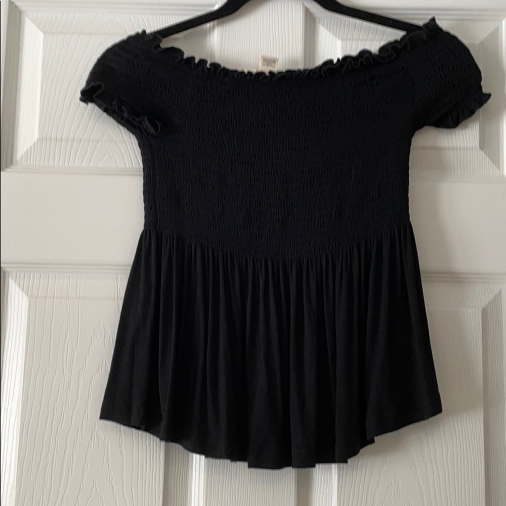 Sky and Sparrow Off the Shoulder Top